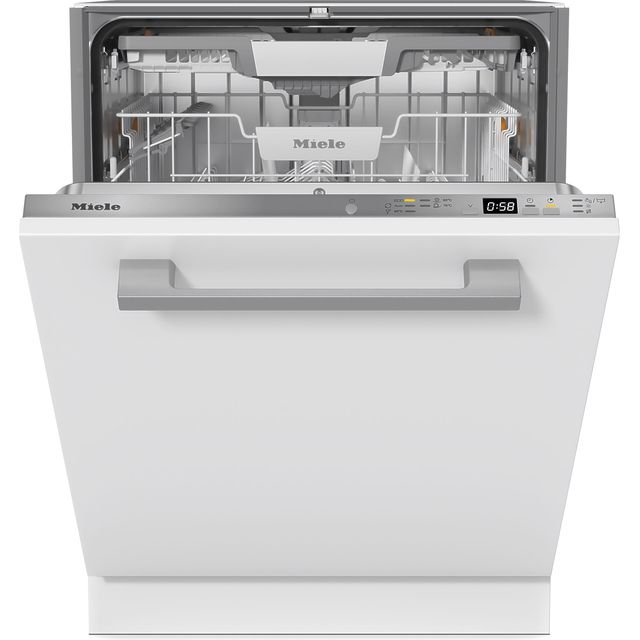 Miele Active Plus G 5462 SCVi Fully Integrated Standard Dishwasher - Stainless Steel Control Panel with Fixed Door Fixing Kit - B Rated